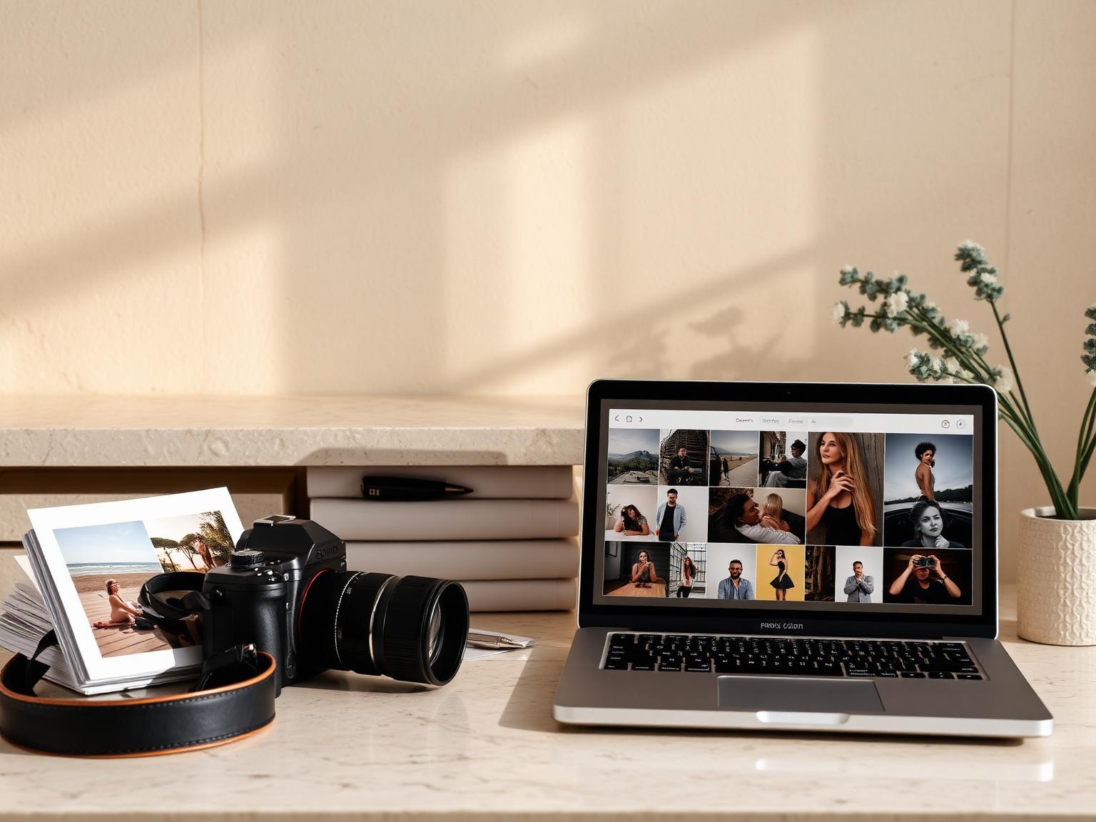 ShotsDesk workspace showing studio bookings and client galleries